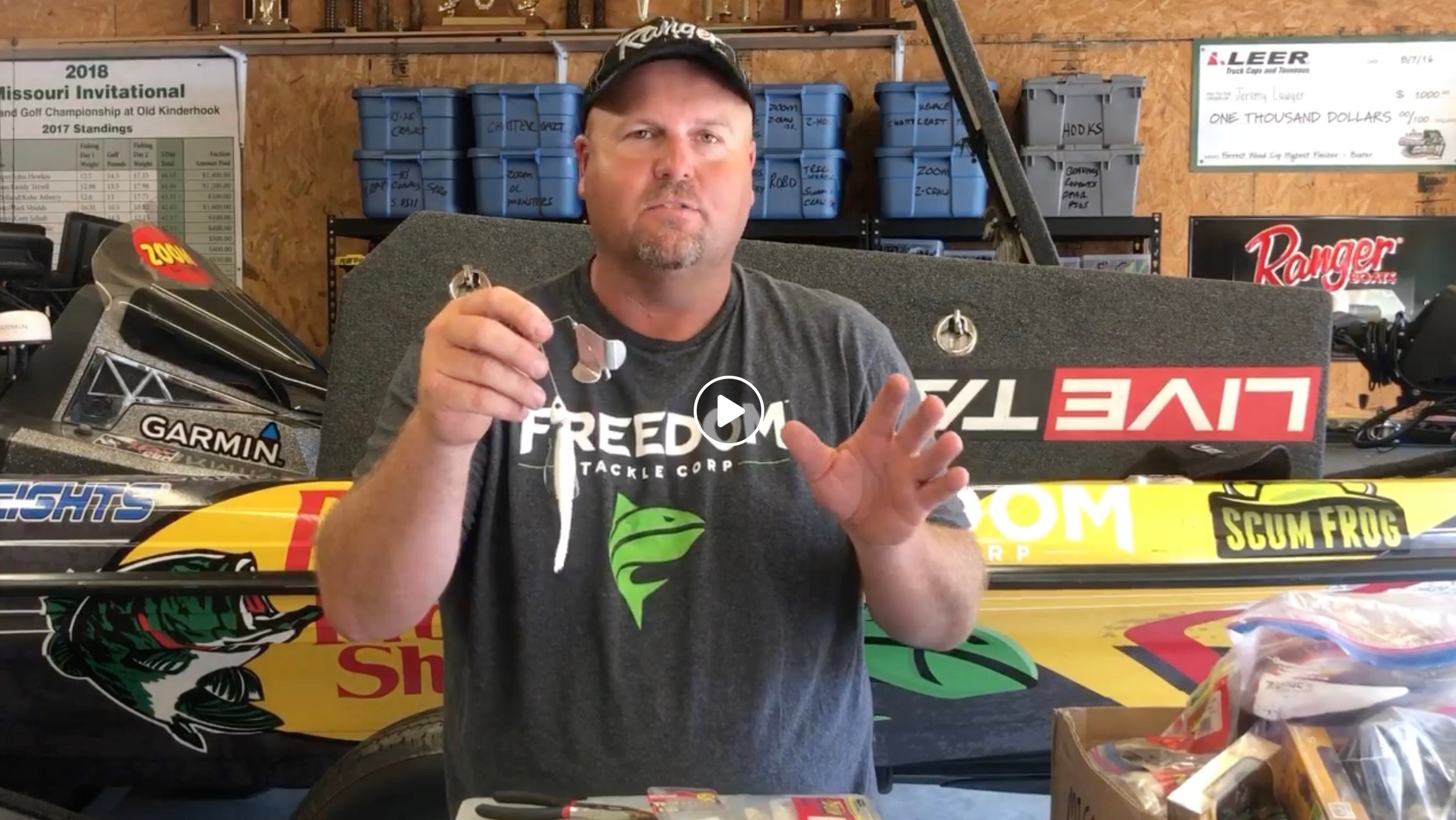How to rig a double toad hook on the Freedom Tackle Buzzbait
