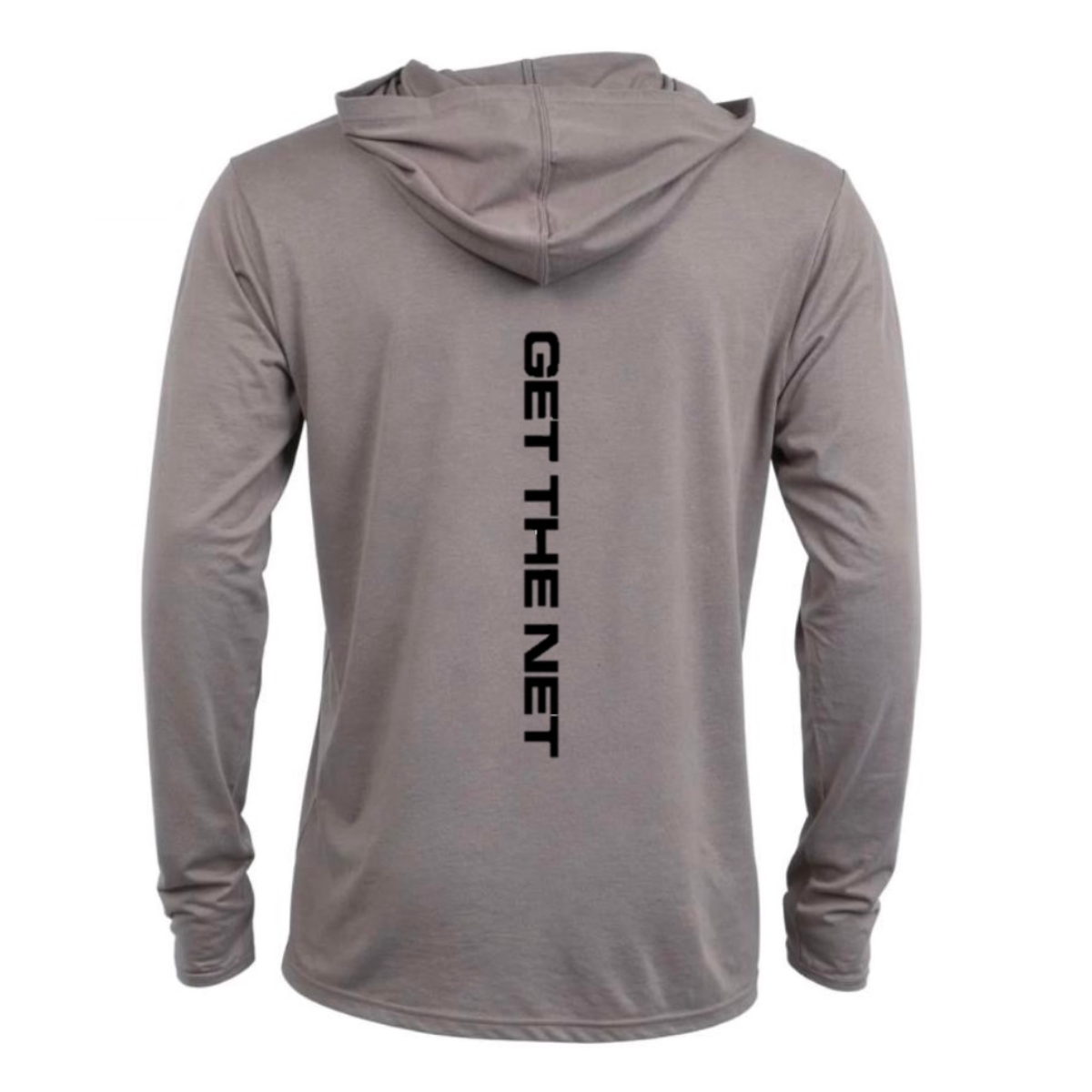 NetBait "Get The Net" Gray Hooded Longsleeve