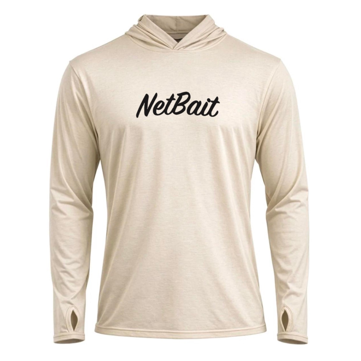 NetBait "Get The Net" Sand Hooded Longsleeve