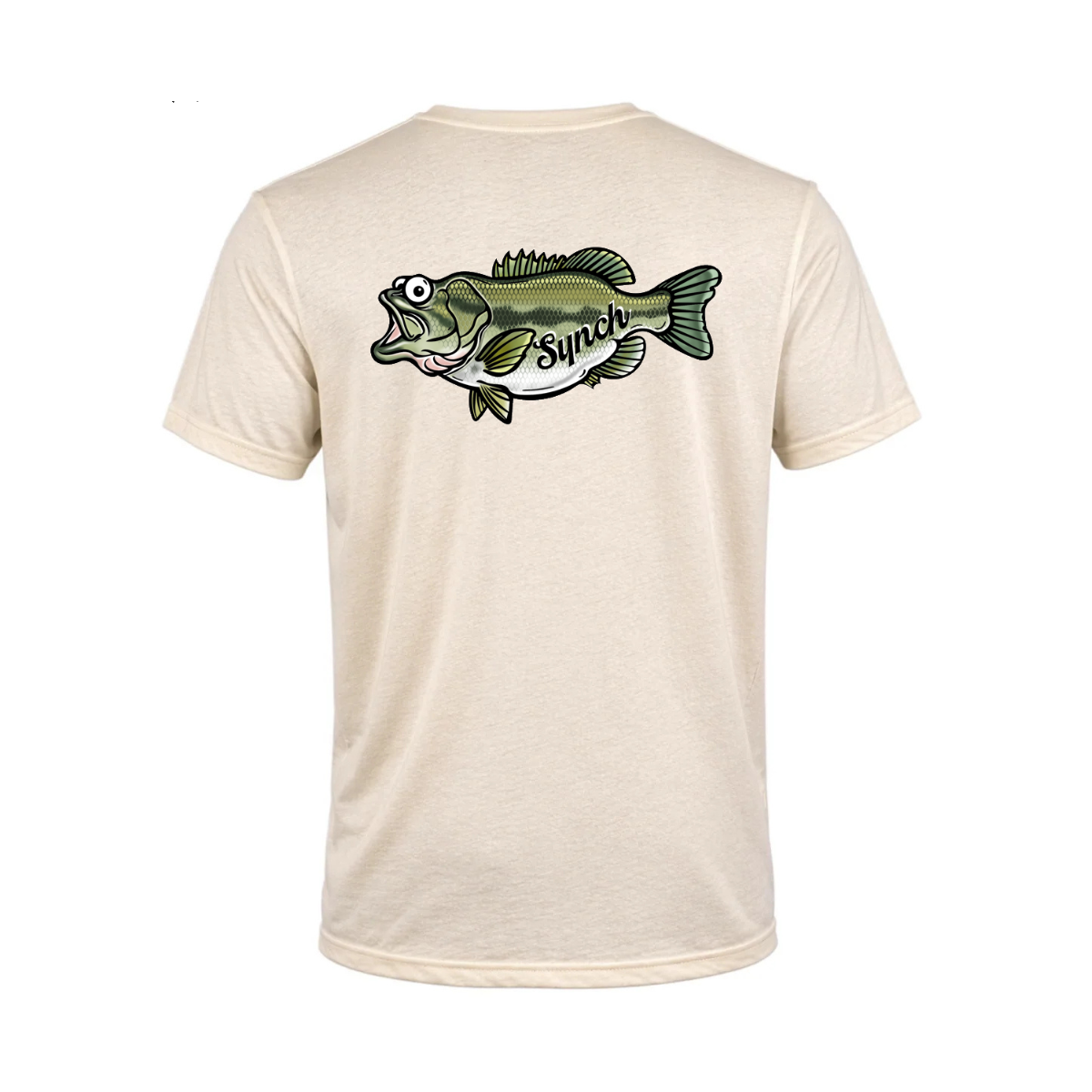 Synch Fishing Largemouth Ivory Tee