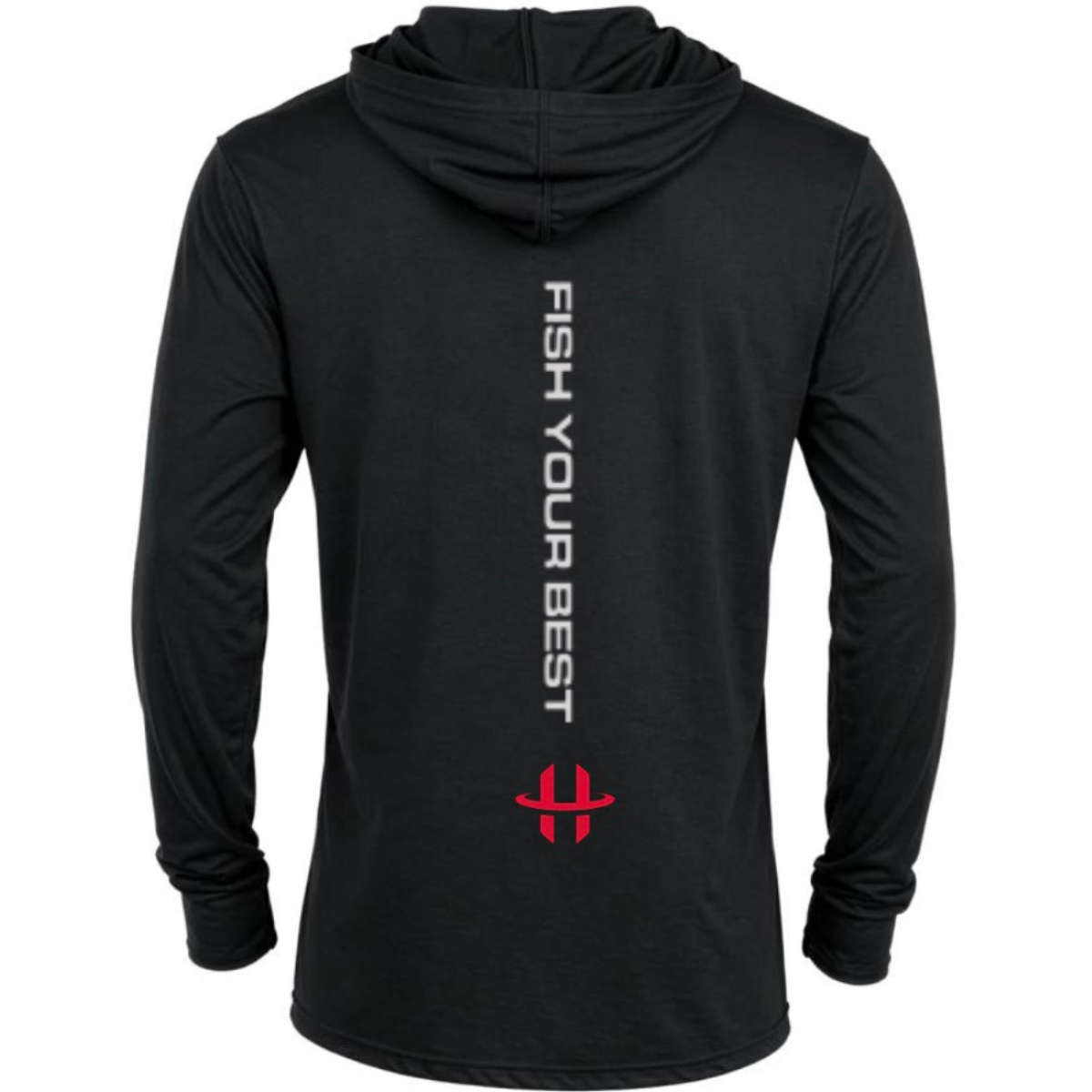 Halo "Fish Your Best" Black Hooded Longsleeve