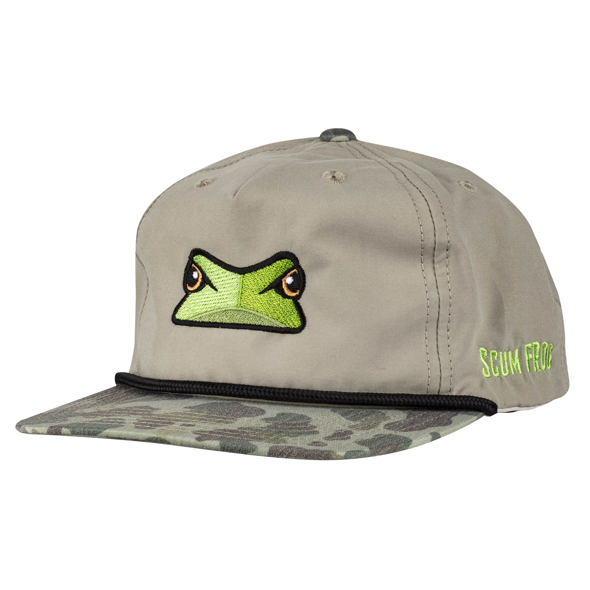 Scum Frog Fog Timber Ghost Camo w/ Black Rope Hat