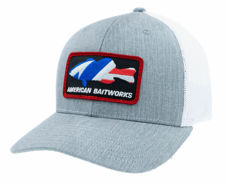 ABW Patriot Bass Hat - Heather Grey/White