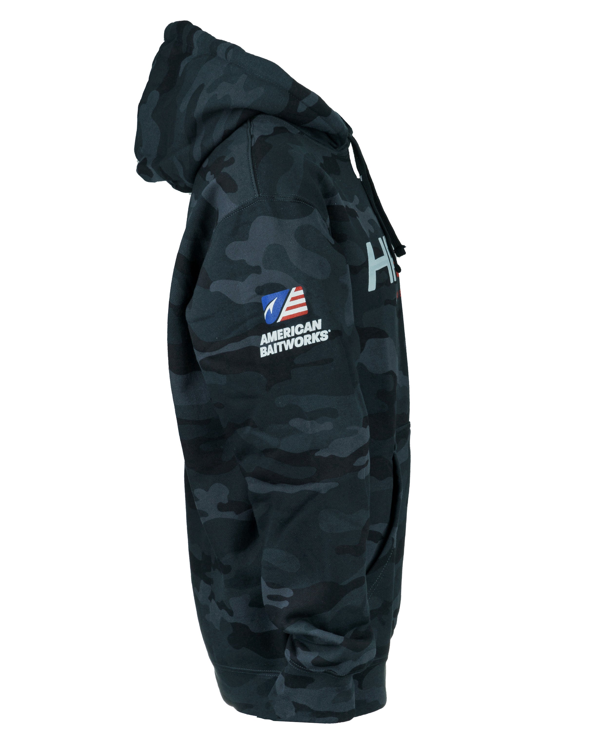 Halo Fishing Hoodie Black Camo