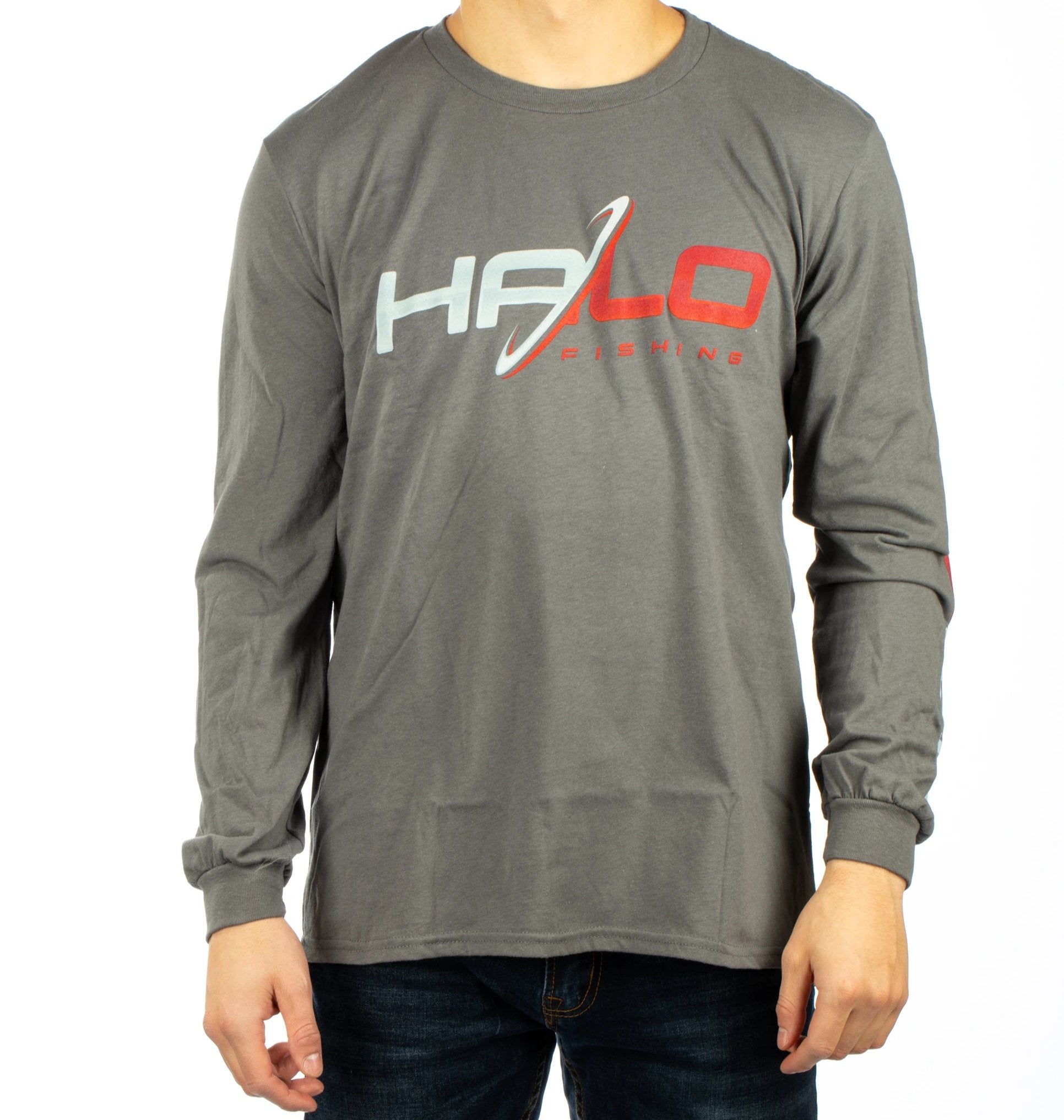 Halo Fishing LS Shirt - Grey