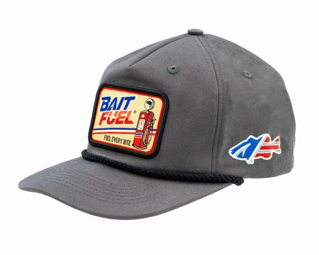 BaitFuel 5 Panel Fuel Pump Hat Grey