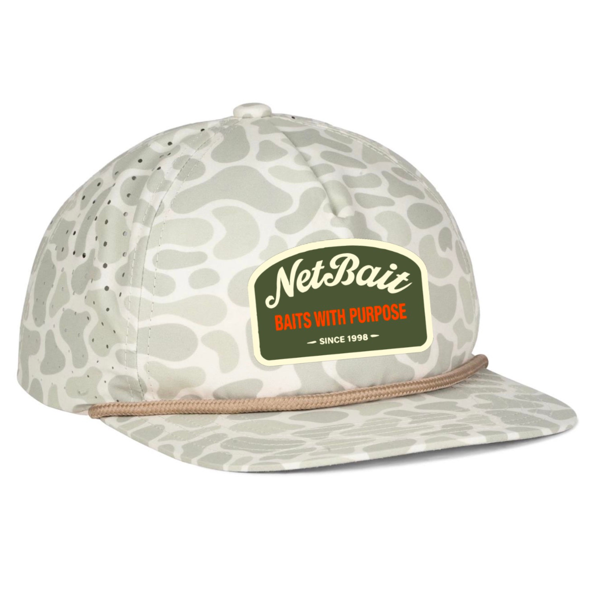 NetBait "Baits with a Purpose" Cedar Fog w/ Tan Rope Hat