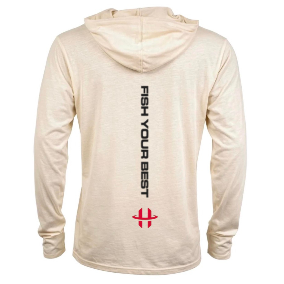 Halo "Fish Your Best" Sand Hooded Longsleeve