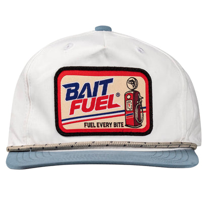 Baitfuel Pump White & Salty Blue w Rope Hat