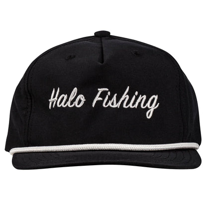 Halo Fishing Black w/ White Rope Hat