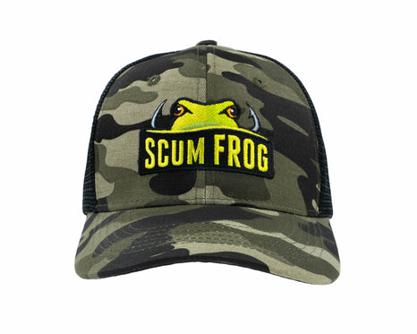Scum Frog Green Camo  Hat