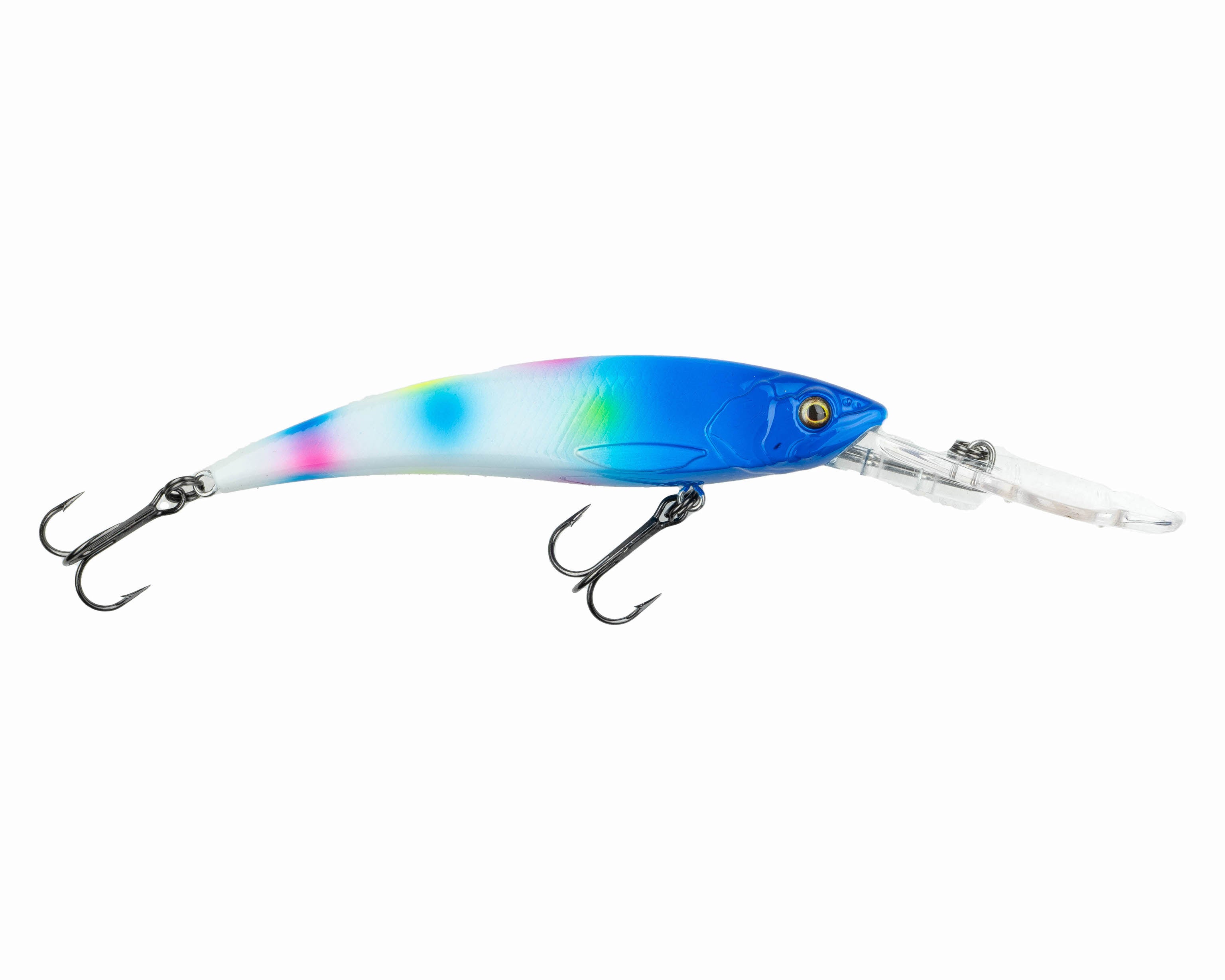 BLUEWING Deep Diving Lures Deep Dive Trolling Lure 3D Diving Minnow  Jerkbait Lure with Hook Saltwater Fishing Lures 230mm/9.05in SBM