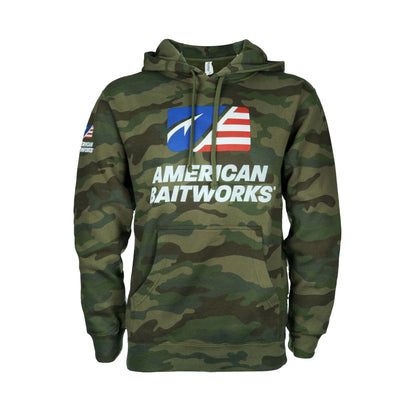 American Baitworks Hoodie Forest Camo