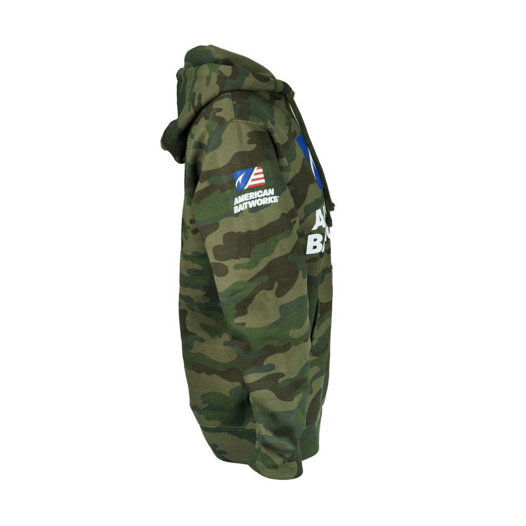 American Baitworks Hoodie Forest Camo