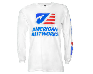 American Baitworks LS Tee White
