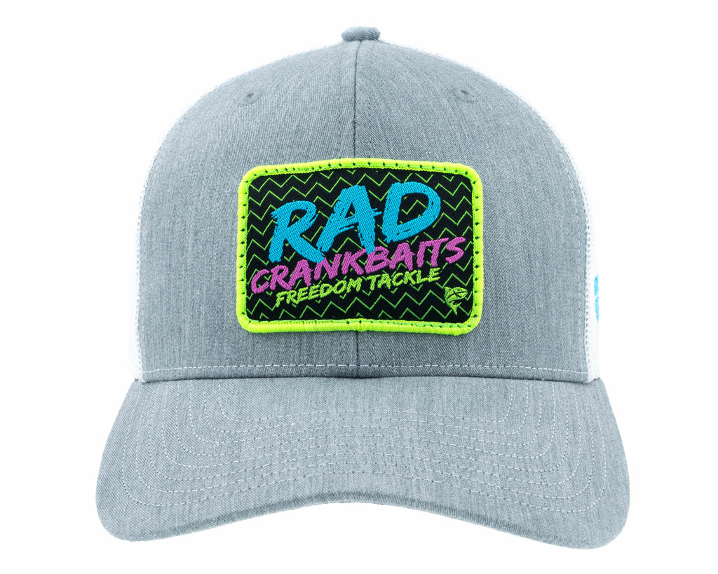 Rad Retro Hat Heather Grey/White