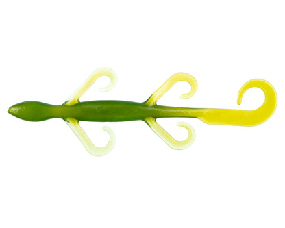 blue lizard with yellow tail zoom fishing lure Lizard - BaitFuel