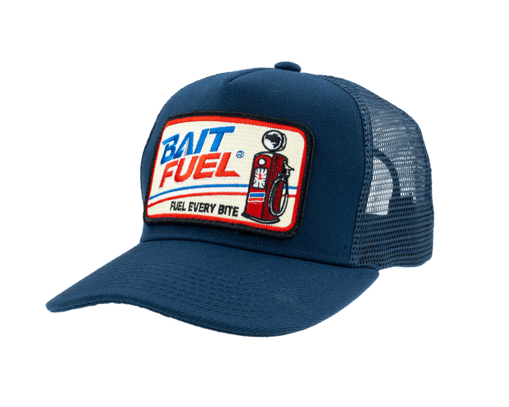 BaitFuel Navy-Pump It Patch Hat