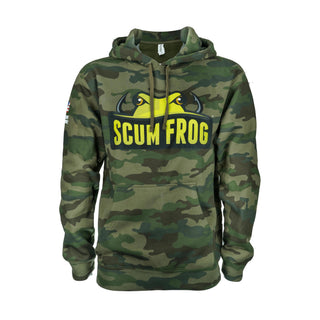 Scum Frog Hoodie Forest Camo