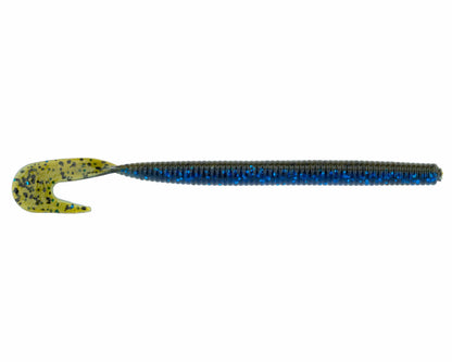 big worm fishing lure NetBait Mega Bopper Green Pumpkin