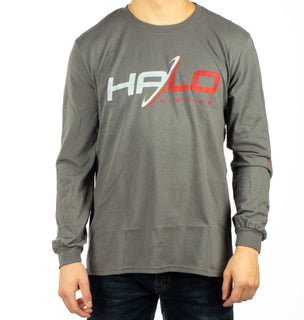 Halo Fishing  LS Shirt - Grey