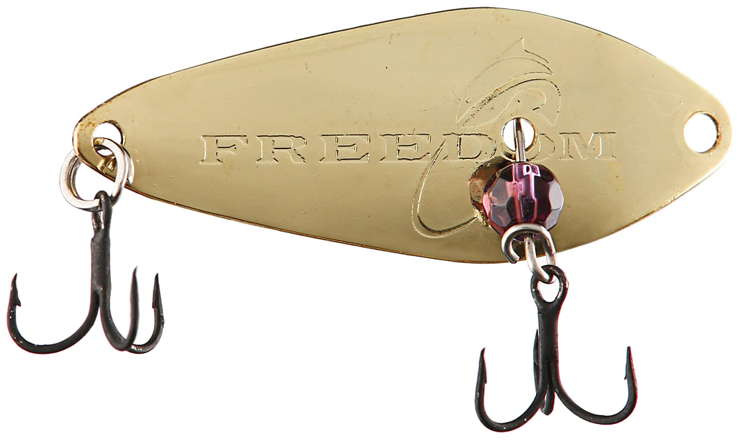 Freedom Tackle Minnow Spoon Gold ; 2 1/4 in.