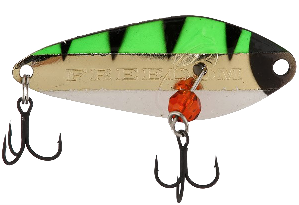 Freedom Tackle Minnow Spoon Perch Glow; 2 1/4 in.